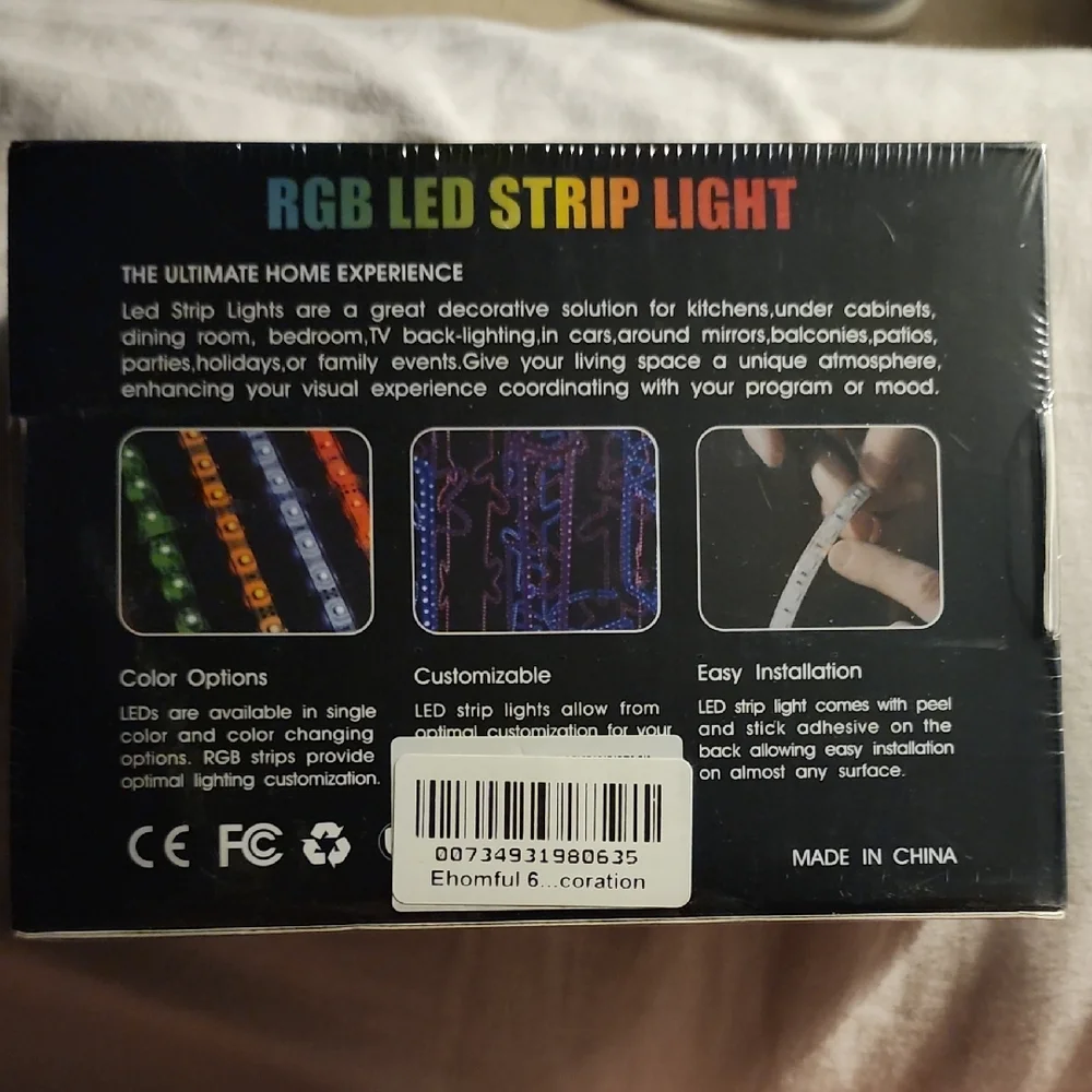 Vibrant Multicolor LED Strip Flexible Ribbon Structure Light $25 NIB